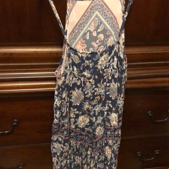 American Eagle Blue Boho Printed Dress - Picture 5 of 7